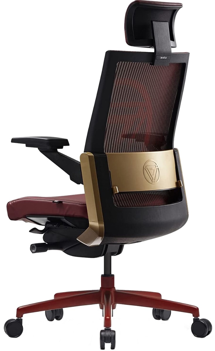 Sidiz T80 Office Chair Iron Man Colorway Back View